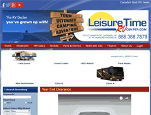 Tablet Screenshot of leisurefamilyrv.rvdealerdirect.com