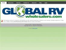 Tablet Screenshot of globalrvwholesalers.rvdealerdirect.com